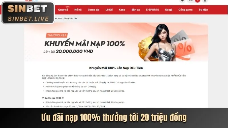 Khuyến mãi chào mừng mm8 link vào